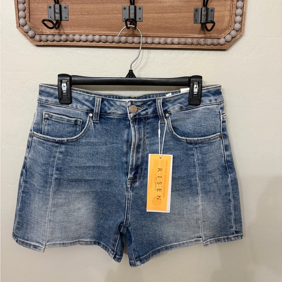 Risen Jeans Pants - Risen Women's Classic Blue Jean Shorts